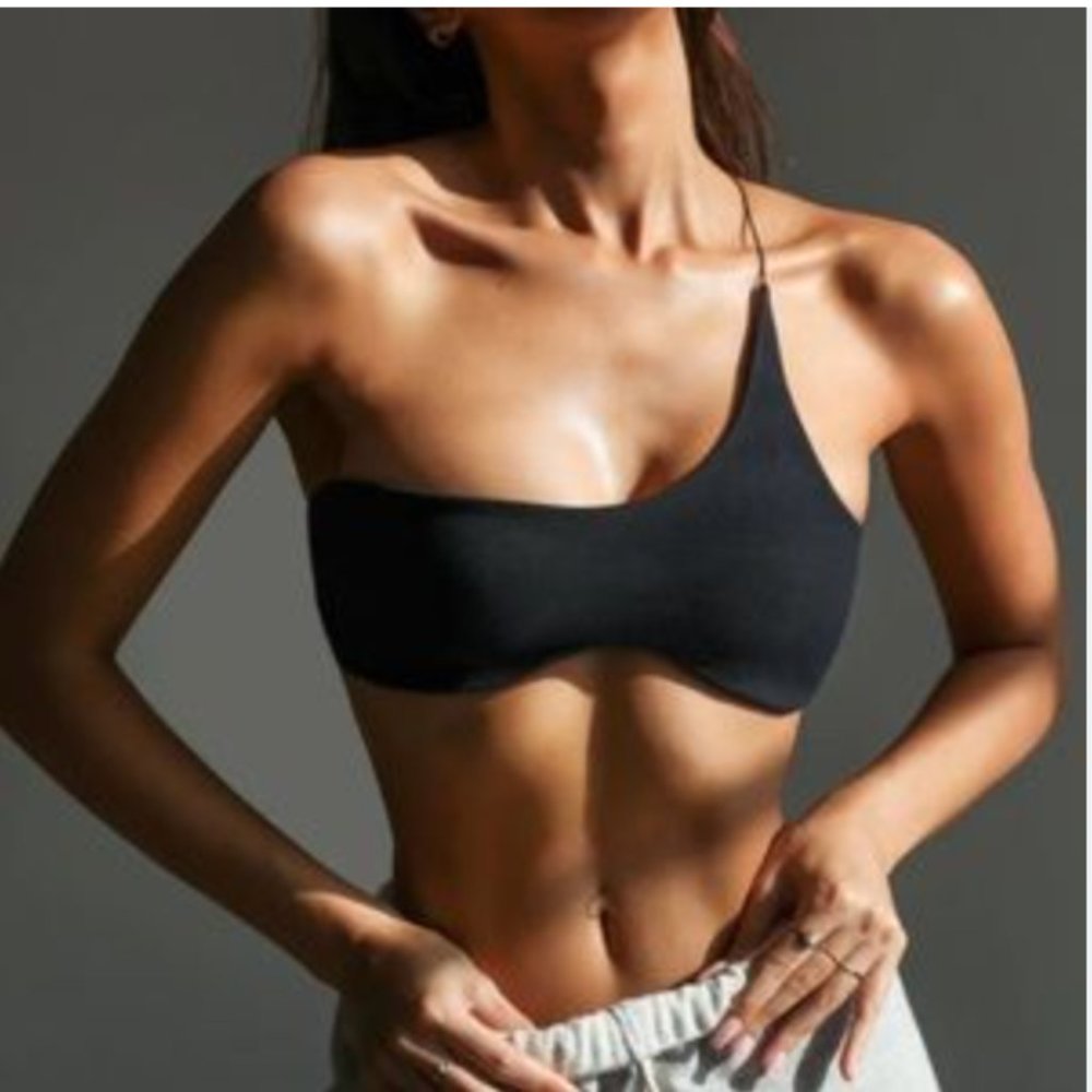 NWOT Joah Brown Single Strap Contour Bra Onyx